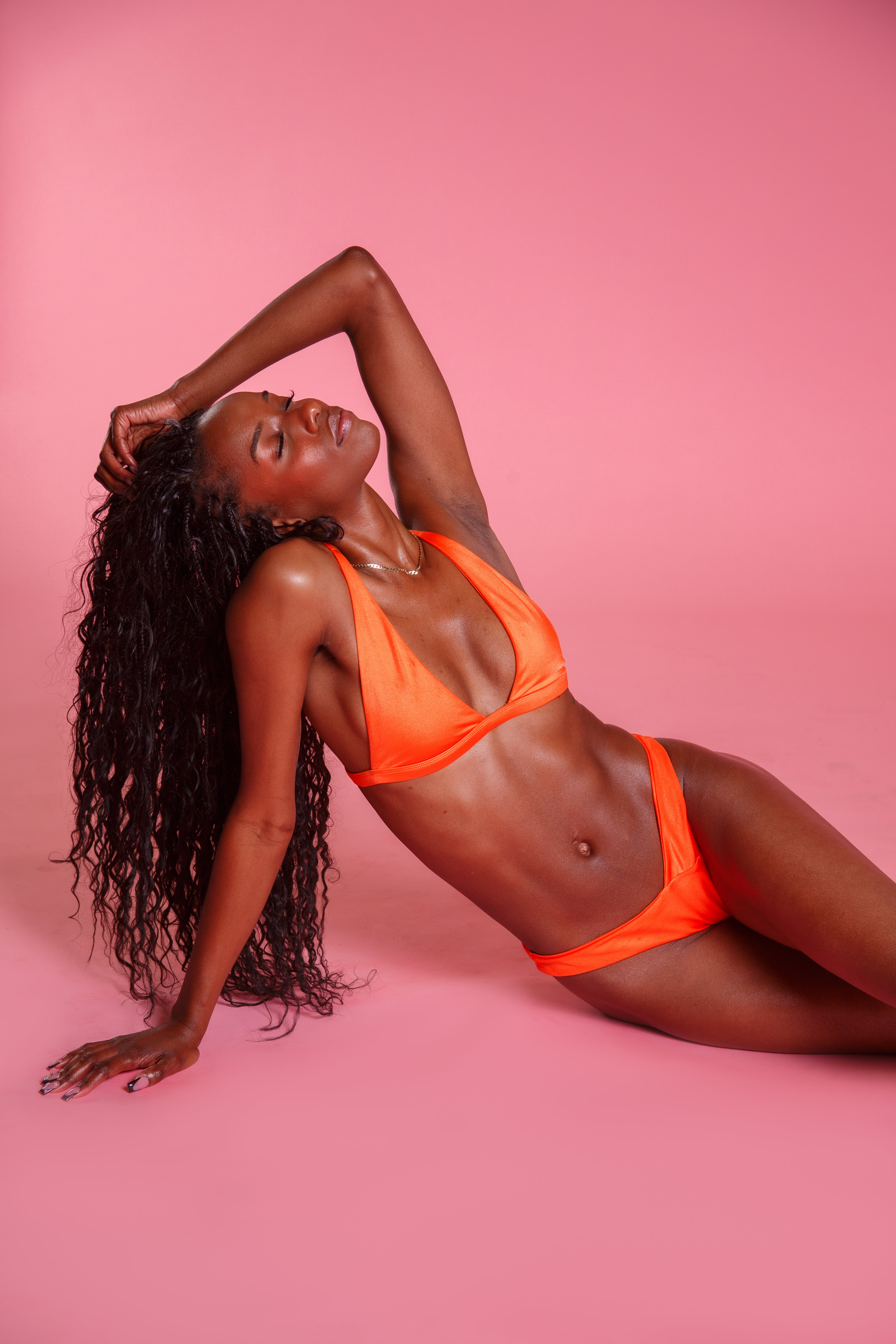 Orange Girl Two Piece
